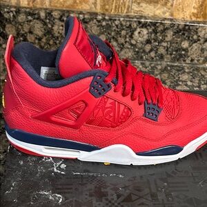 Jordan Men’s Red Navy White Athletic Sneakers